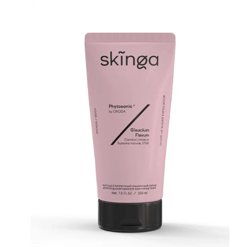 SKINGA , Антицеллюлитный сахарный скраб для моделирования контуров тела Shape-Up Sugar Exfoliator, 200 мл