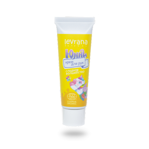 LEVRANA, Детский крем для рук ЮННИ, COSMOS ORGANIC, 30 мл