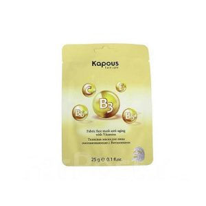 KAPOUS, Тканевая маска для лица омолаживающая с витаминами, 1 шт