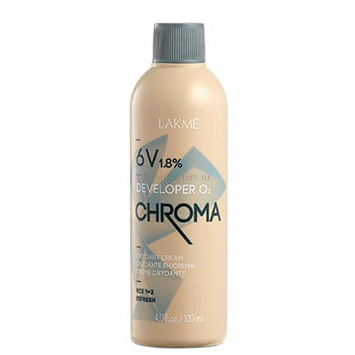 LAKME, Стабилизированный крем-окислитель 6V 1,8% Chroma Developer, 120 мл