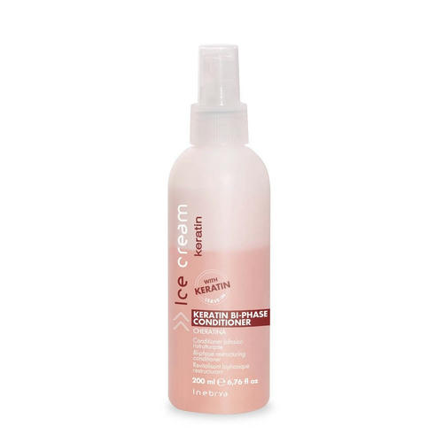 INEBRYA, Спрей-кондиционер для волос 2-фазный кератиновый укрепляющий Bi-Phase Conditioner Keratin, 200 мл