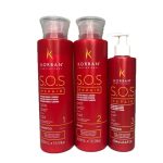 KORBAN, Набор для быстрого восстановления поврежденных волос S.O.S Repair, 500*500*250 мл