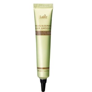 LA'DOR, Ночная восстанавливающая сыворотка для волос Snail Sleeping Hair Ampoule, 20 мл