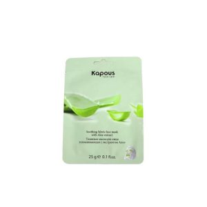 KAPOUS, Тканевая маска для лица успокаивающая с экстрактом алоэ, 1 шт