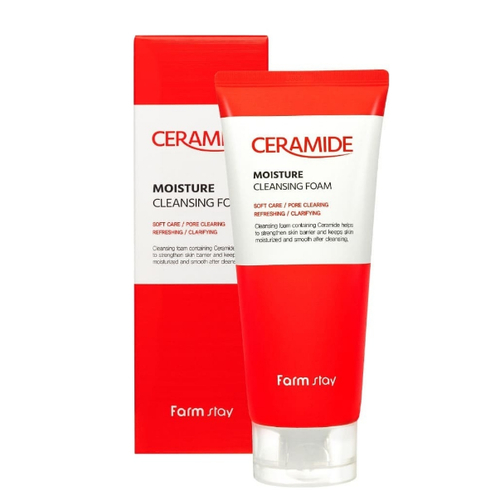 FARMSTAY, Увлажняющая очищающая пенка с керамидами Ceramide Moisture Cleansing Foam, 180 мл — изображение 2