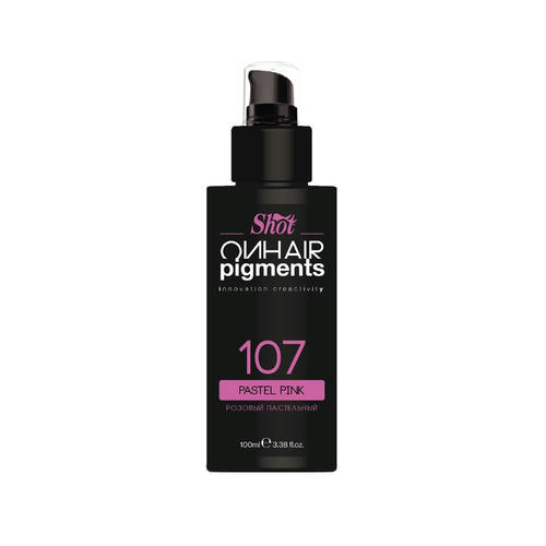 SHOT, Пастельные пигменты для тонирования волос On Hair Pigments Розовый, 100 мл