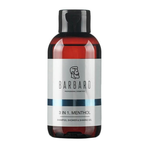 BARBARO, Шампунь-гель 3 в 1 Menthol, 250 мл