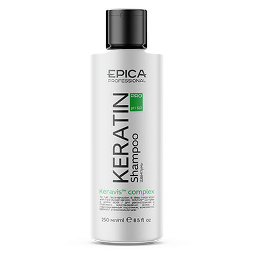 EPICA, Шампунь для реконструкции и глубокого восстановления волос Keratin PRO, 250 мл