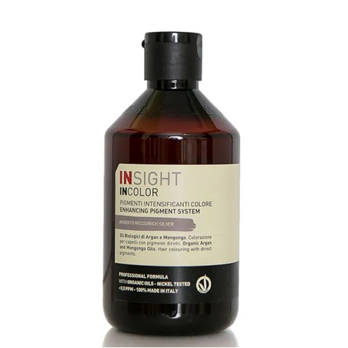 INSIGHT, Прямой пигмент для окрашивания волос Incolor Pigment Rich Silver, 250 мл — изображение 2