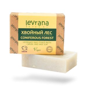 LEVRANA, Натуральное мыло ручной работы Хвойный лес, 100 гр