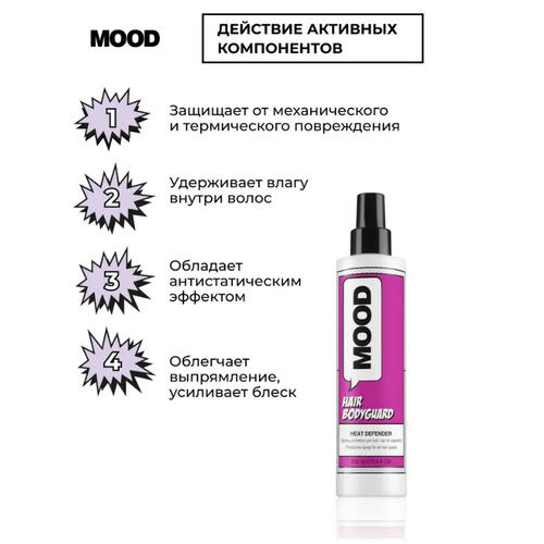 MOOD, Спрей термозащитный для волос Body Guard Heat Deffender, 200 мл — изображение 2