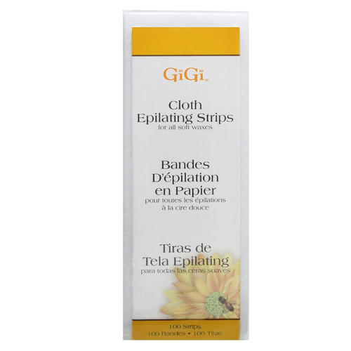 GIGI, Безволоконные полоски для эпиляции (маленькие) Cloth Epilating Strips Small, 100 шт