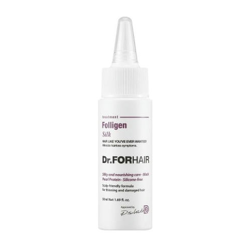 DR.FORHAIR, Флюид для интенсивного восстановления сухих пористых и поврежденных волос Folligen Silk, 50 мл
