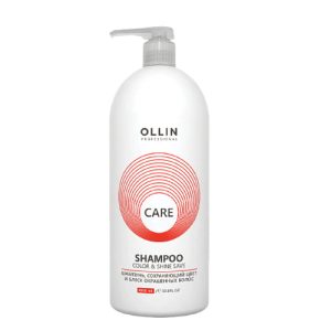 OLLIN, Шампунь сохраняющий цвет и блеск окрашенных волос Ollin Care, 1000 мл