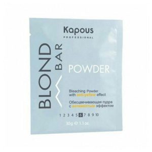 KAPOUS, Обесцвечивающая пудра с антижелтым эффектом Blond Bar, 30 гр