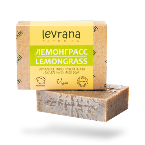 LEVRANA, Натуральное мыло ручной работы Лемонграсс, 100 гр