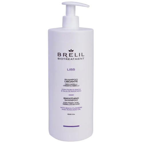 BRELIL, Разглаживающий шампунь для волос Biotreatment Liss, 1000 мл