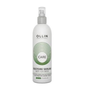 OLLIN, Сыворотка восстанавливающая с экстрактом семян льна Ollin Care, 150 мл