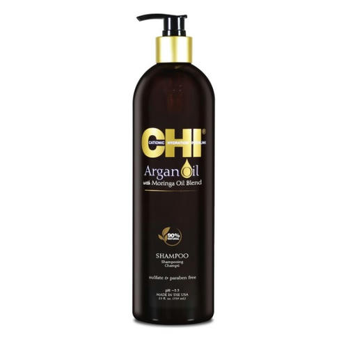 CHI, Восстанавливающий шампунь с маслом арганы Argan Oil Plus Moringa Shampoo, 739 мл