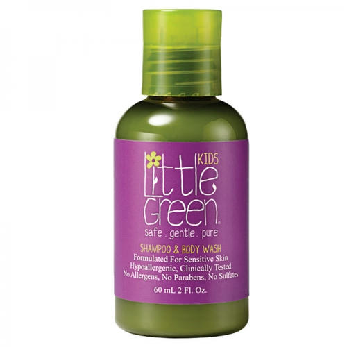 LITTLE GREEN, Шампунь и гель для тела Без слез Shampoo & Body Wash Kids, 60 мл
