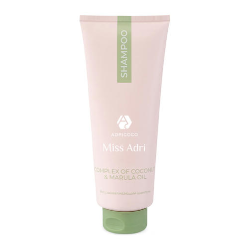 ADRICOCO, Восстанавливающий шампунь для волос Complex of Coconut&Marula oil, 400 мл