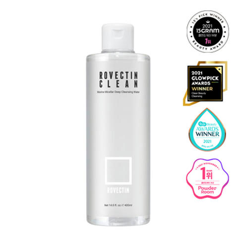 Rovectin Очищающая вода Clean Marine Micellar Deep Cleansing Water 400мл