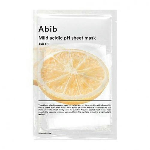 Abib Маска для ровного тона с юдзу Mild Acidic pH Sheet Mask Yuja Fit