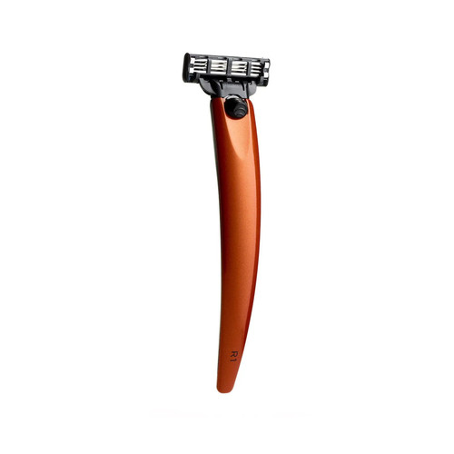 Бритва Bolin Webb R1, оранжевый металлик, Gillette Mach3 — изображение 2