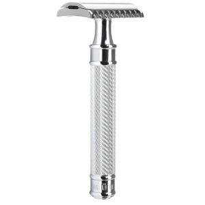 Т-образная бритва MUEHLE TRADITIONAL, c удлиненной ручкой, хром, open comb