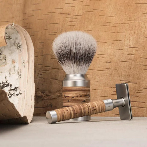 Т-образная бритва MUEHLE ROCCA, сталь, береста, closed comb — изображение 5