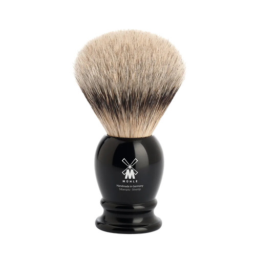 Помазок MUEHLE CLASSIC, барсучий ворс высшей категории Silvertip, черная смола, размер L