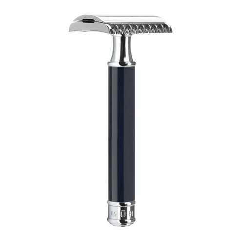 Т-образная бритва MUEHLE TRADITIONAL, черная смола, open comb