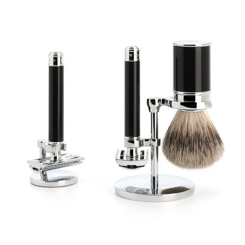 Т-образная бритва MUEHLE TRADITIONAL, черная смола, closed comb — изображение 3