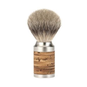Помазок MUEHLE ROCCA, барсучий ворс высшей категории Silvertip, сталь, береста