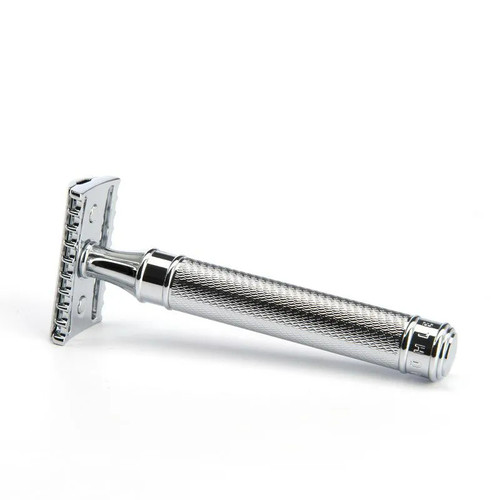 Т-образная бритва MUEHLE TRADITIONAL, c удлиненной ручкой, хром, open comb — изображение 2