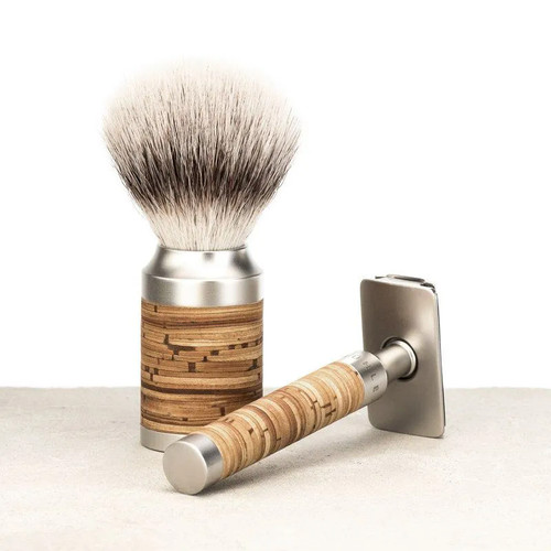 Т-образная бритва MUEHLE ROCCA, сталь, береста, closed comb — изображение 6