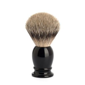 Помазок MUEHLE CLASSIC, барсучий ворс высшей категории Silvertip, черная смола, размер M