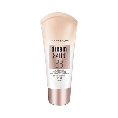 BB крем Maybelline New York Dream Satin BB!! Мгновенное сияние" 8 в 1 для лица Светлый 30мл