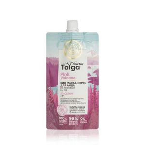 Био маска - скраб для лица 3 в 1 Natura Siberica Doctor Taiga "Pink Volcano" 100мл