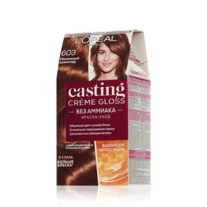 Стойкая крем - краска L`Oreal Paris Casting Creme Gloss для волос 603 Молочный шоколад