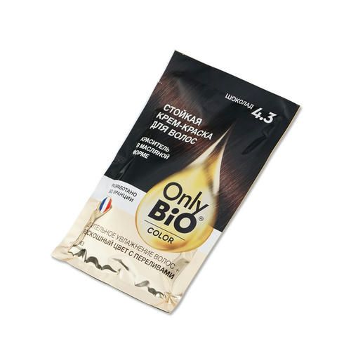 Крем - краска для волос Only Bio Color 4.3, Шоколад, 115мл — изображение 3