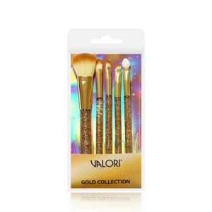 Кисти для макияжа Valori "Gold Collection" 5шт
