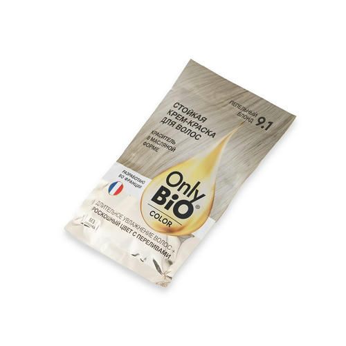 Крем - краска для волос Only Bio Color 9.1, Пепельный блонд, 115мл — изображение 3