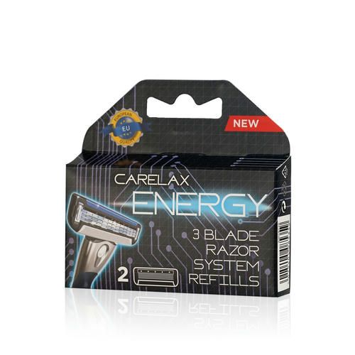 Мужские кассеты Carelax для бритья "Energy" 2шт