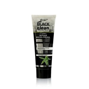 Черная маска - пленка для лица Витэкс Black Clean с активированным бамбуковым углем 75мл