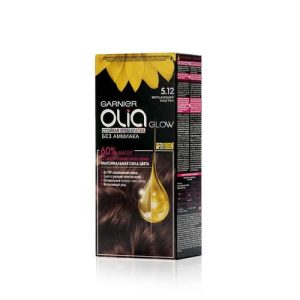 Крем - краска для волос Garnier Olia 5.12, Мерцающий каштан, 112мл