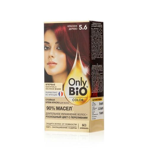 Крем - краска для волос Only Bio Color 5.6, Красное дерево, 115мл