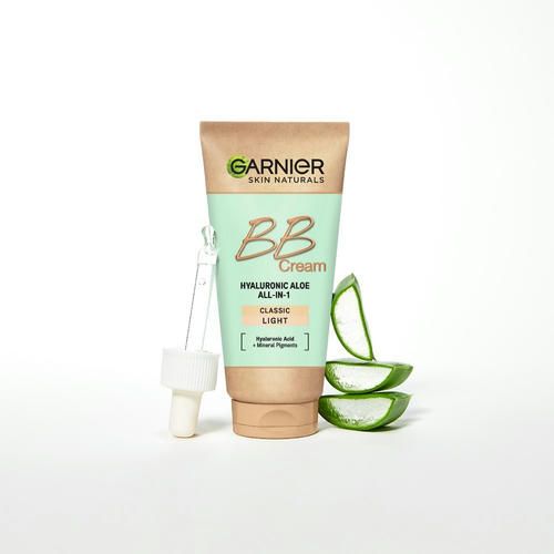 Увлажняющий BB крем для лица Garnier Гиалуроновый Алоэ-Уход 5 в 1 светло-бежевый 50мл — изображение 5