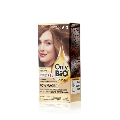 Крем - краска для волос Only Bio Color 6.0, Натуральный русый, 115мл