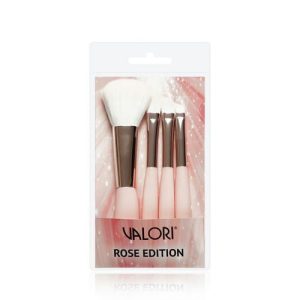 Набор кистей для макияжа Valori "Rose Edition" 4шт